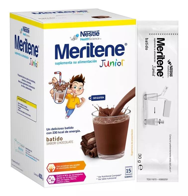 Meritene Junior Chocolat +3 Ans 15 Enveloppes