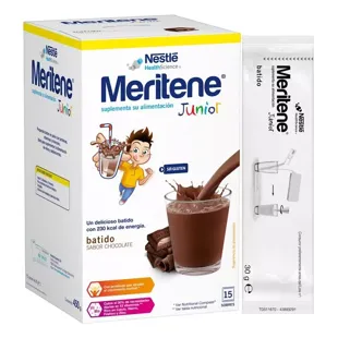 Meritene Junior Chocolade +3 Jaar 15 Enveloppen
