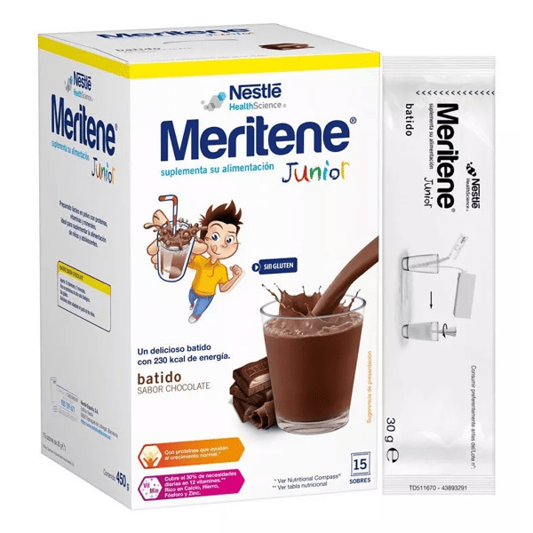 Meritene Junior Schokolade +3 Jahre 15 Umschläge