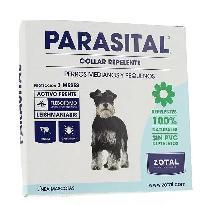 Zotal Parasital Coleira Repelente Cães Médios e Pequenos 