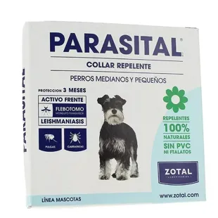Zotal Parasital Repellent Collar for Medium and Small Dogs