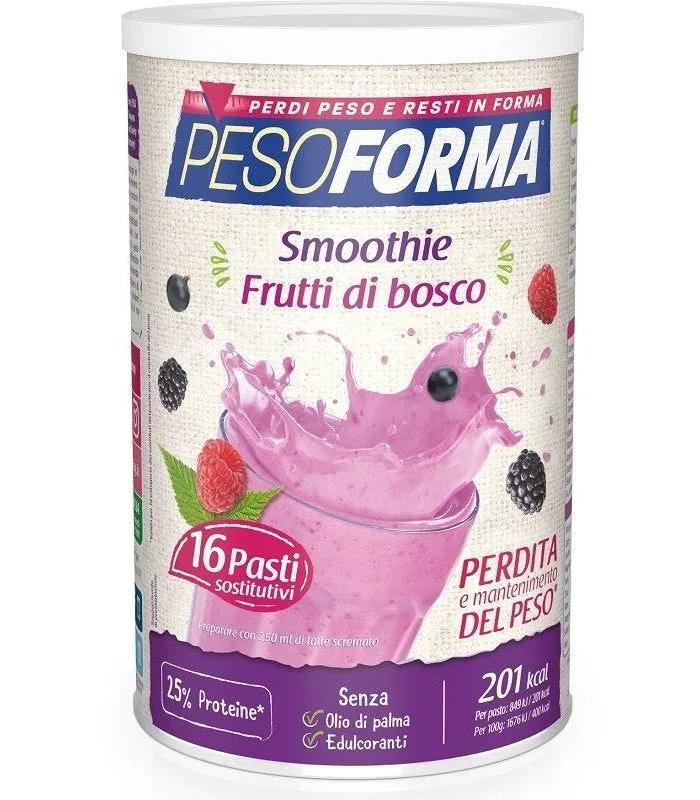 Pesoforma Smoothie Ai Frutti di Bosco Pasto Sostitutivo Barattolo 436 g