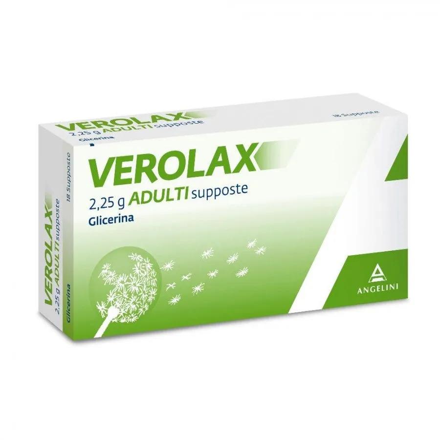 Verolax Adulti 2,25 g Glicerina Stitichezza 18 Supposte