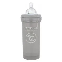 Twistshake Biberon Anti-Colique Gris Pastel +2m 260ml