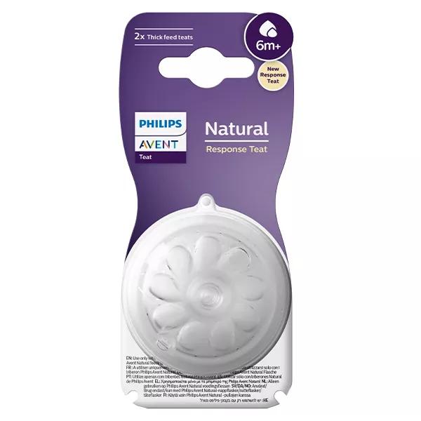 Avent baby pacifier Natural Response LQ +6m Épais pack of 2
