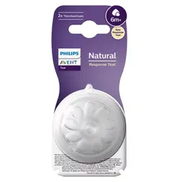 Avent Tétine Natural Response LQ +6m Épais Lot de 2