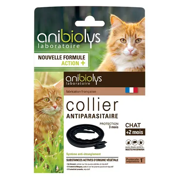 Anybiolys Chats Collier Antiparasitaire