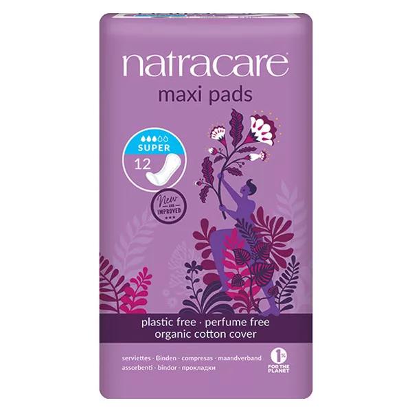 Natracare Toallas Maxi Pads Super 12 unidades