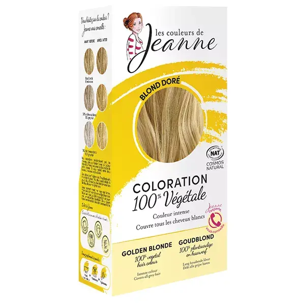 Les Couleurs de Jeanne Coloration Végétale Blond Doré 100g