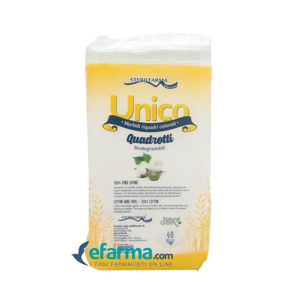 Sterilfarma Unico Quadrotti 100% Cotone Per L'igiene Del Bambino 60 Pezzi