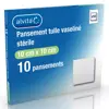 Alvita Pansement Tulle Vaseliné Stérile 10 x 10cm 10 unités