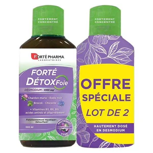 Forté Pharma Forté Détox Foie Lot de 2 x 500ml