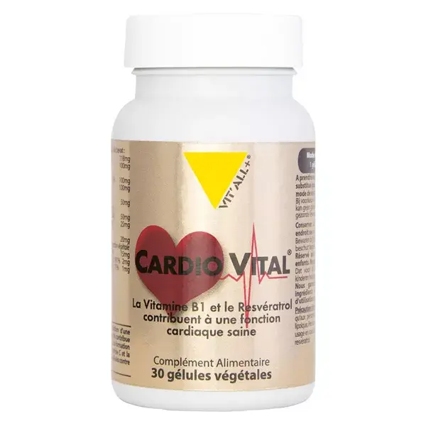 Vit'all+ Cardio Vital 30 gélules végétales
