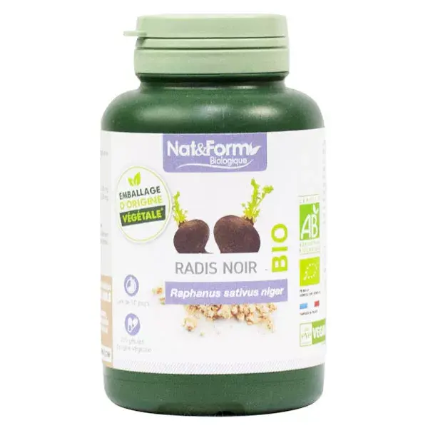Nat & Form Bio Ravanello Nero Integratore Alimentare 200 capsule vegetale