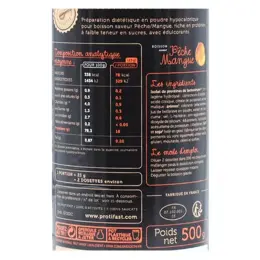 Protifast Boisson Hyperprotéinée Pêche Mangue Pot 500g