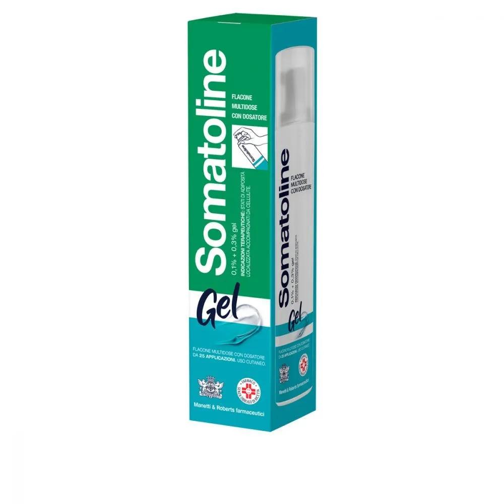 Somatoline Gel 0,1% + 0,3% Anticellulite Flacone Multidose con Dosatore 250 ml