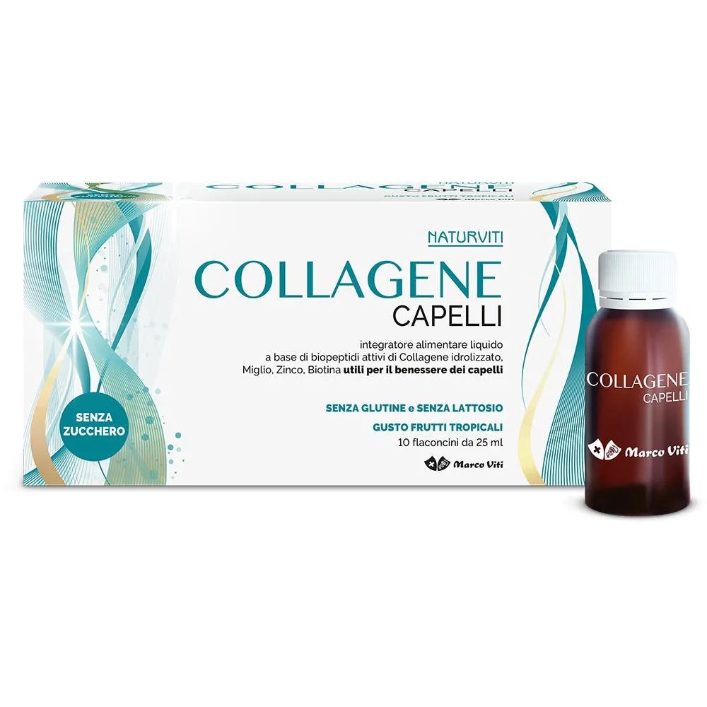 Naturviti Collagene Capelli Integratore Benessere Capelli 10 Flaconcini