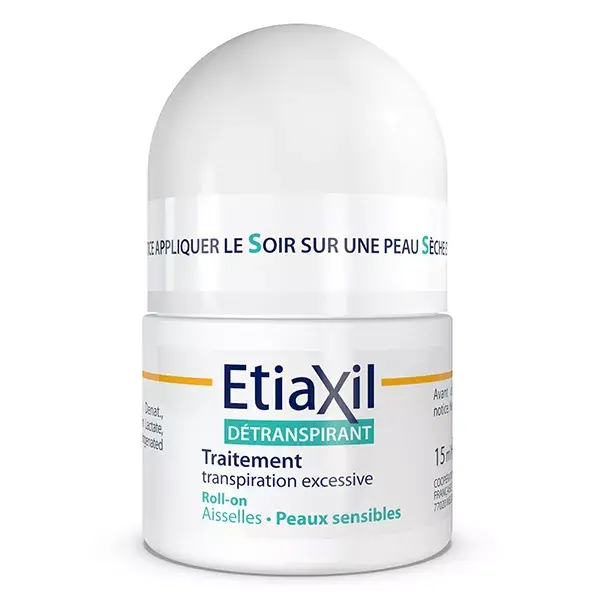 ETIAXIL Déodorant Détranspirant Transpiration Excessive SENSITIVE 15ml