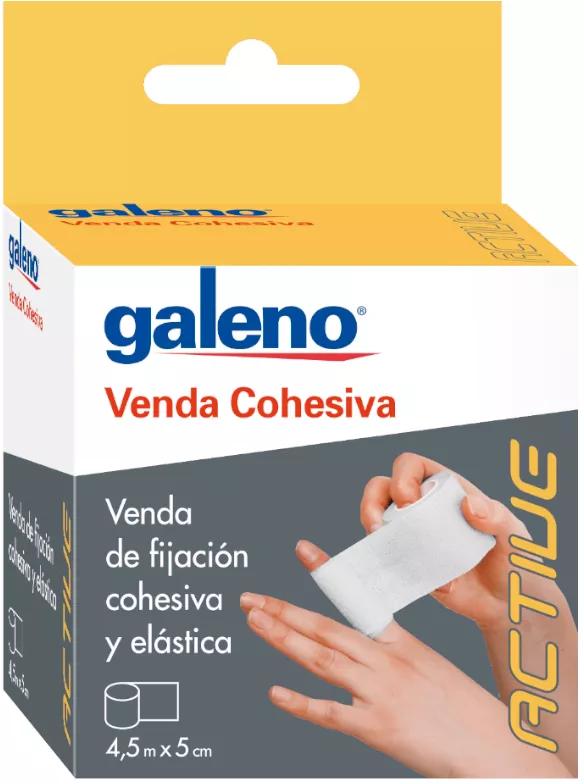 Galeno Active Weißer kohäsiver Verband 4,5 m x 5 cm