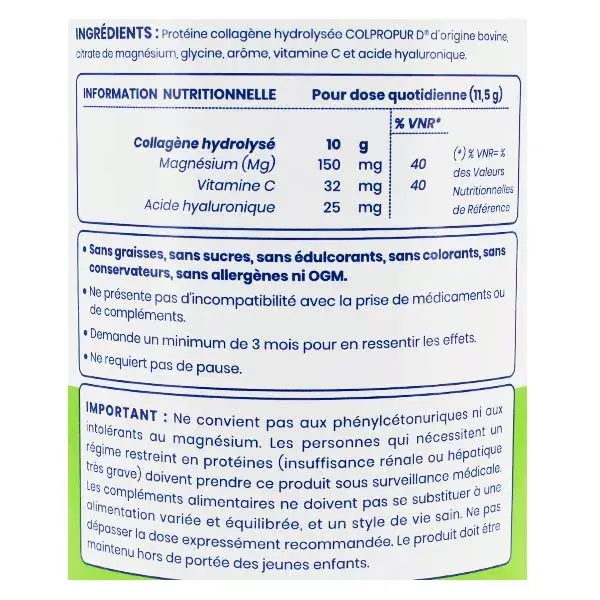 Colpropur Active Fruits des Bois Collagène Hydrolysé 30 doses 345g