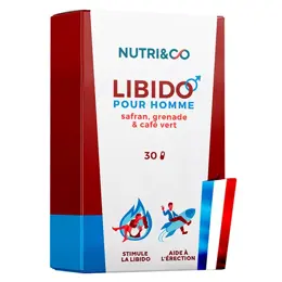 Nutri&Co Le Libido Homme Safran Grenade et Thé Vert 30 gélules