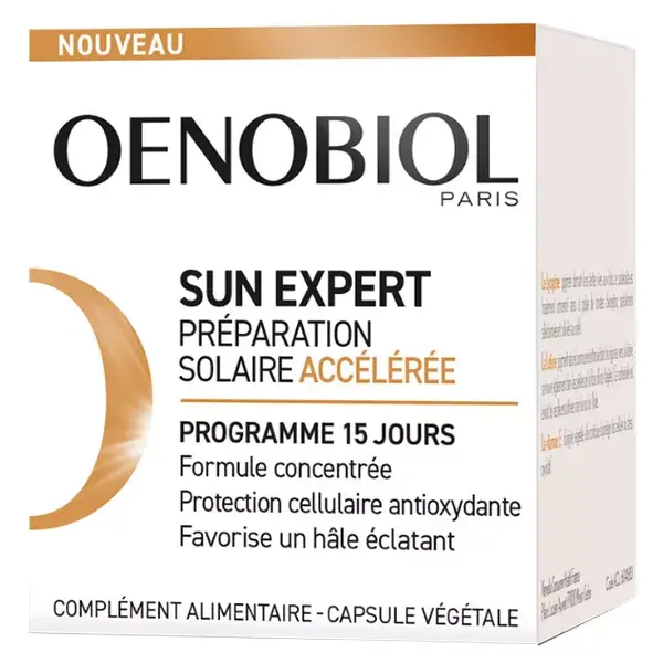 Oenobiol Sun Expert Préparation Solaire Accélérée 15 gélules
