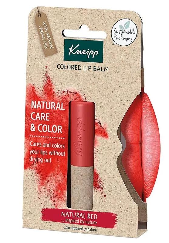 Kneipp Bálsamo Labial Colored Lip Care Natural Red