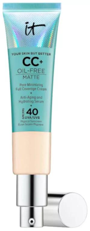 Imagen de It Cosmetics CC+ Oil Free Matte SPF40 Light 32 ml