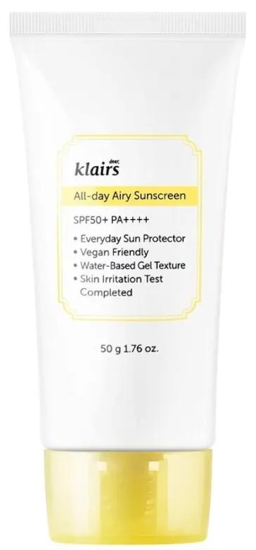 Klairs All-Day Luchtige Zonnebrandcrème SPF50+ 50 ml