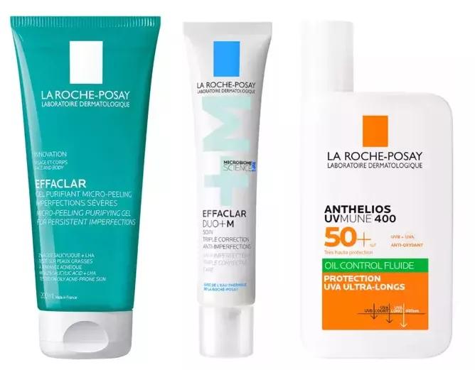 La Roche Posay Effaclar Rotina diária de acne para adultos