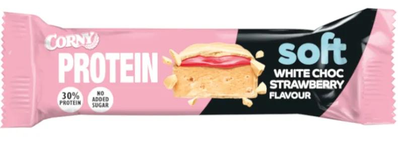 Corny Bars 30% Protéines Chocolat Blanc et Fraise 45 gr