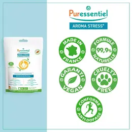 Puressentiel Aroma Stress Huiles Essentielles Bio Plantes et Vitamines 45 gummies