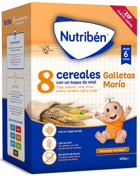 Nutribén 8 Cereais e Mel Bolachas  María 600 gr