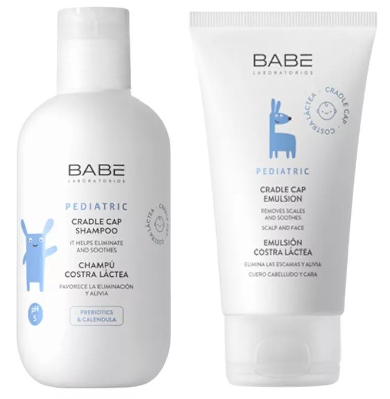 Babe Pediatric Cradle Cap Shampoo 200 ml + Cradle Cap Emulsion 50 ml