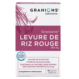 Granions Levure de Riz Rouge 150mg 30 gélules