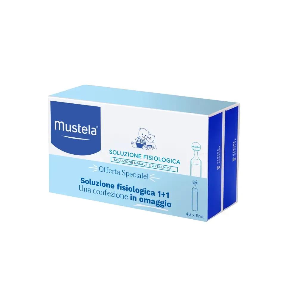 Mustela PROMO BIPACCO Soluzione Fisiologica Bipack 1+1 40 Fiale Monouso