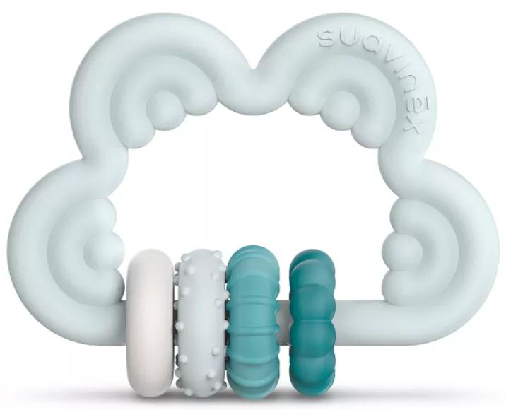 Suavinex Silicone Didactic Teether +6m Blue Cloud