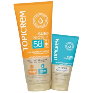 Topicrem Sun Protect Leite FPS 50+ 200 ml + Pós-sol 50 ml