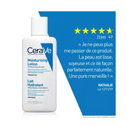 CeraVe Soins Lait Hydratant Visage Corps 88ml