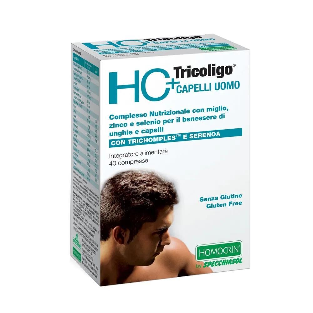 Specchiasol HC+ Tricoligo Uomo Integratore Unghie e Capelli 40 Compresse