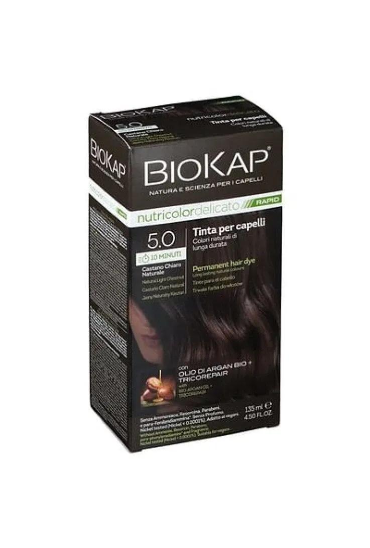 Biokap Nutricolor Delicato Rapid 5.0 Castano Chiaro Naturale 135 Ml