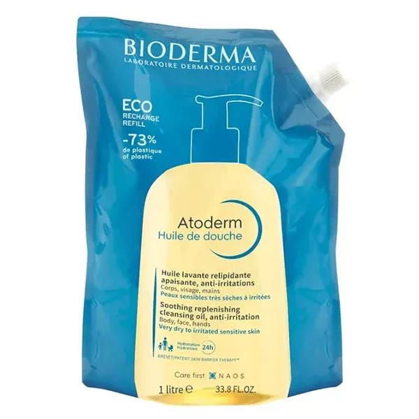 Bioderma Atoderm Aceite de Ducha para Pieles Atópicas Muy Secas Eco-Relleno 1L