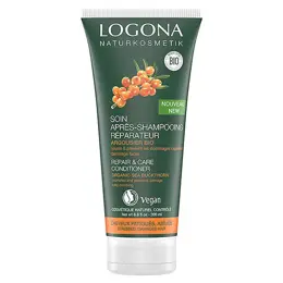 Logona Soins Capillaires Soin Après-Shampoing Réparateur à l'Argoursier Bio 200ml