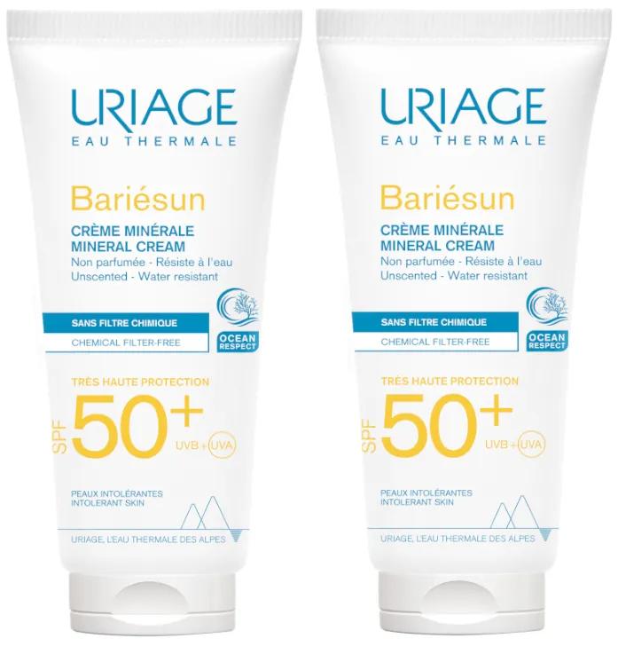 Uriage Bariésun Crème Minérale SPF50+ 2x100 ml