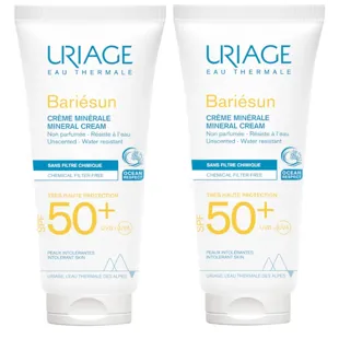Uriage Bariésun Mineralcreme SPF50+ 2x100 ml