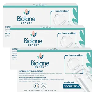 Biolane Expert - Siero Fisiologico - Soluzione Nasale Sterile - 20 dosi monodose - Confezione da 3