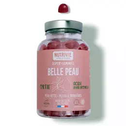 Nutrivie Super-Gummies Belle Peau Goût Fraise 60 gummies