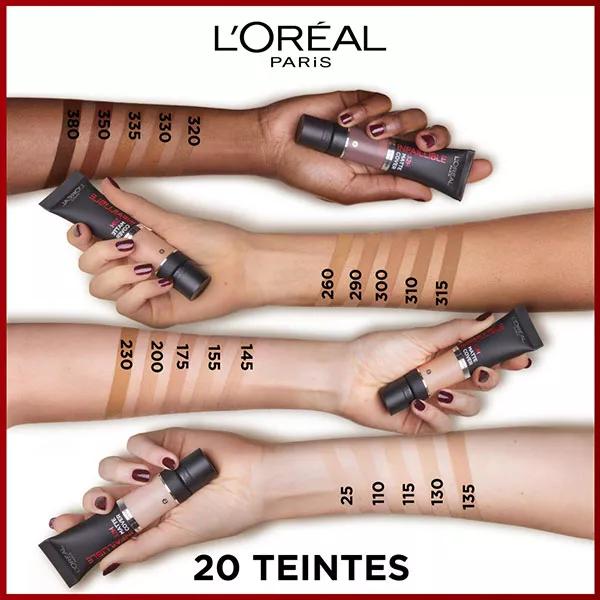 L'Oréal Paris Infaillible 32h Base de Maquillaje Mate N°335 Subtono Dorado 30ml