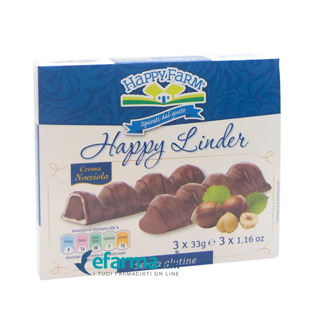 Happy Linder Snack Con Cioccolato Alla Nocciola Senza Glutine 99 g