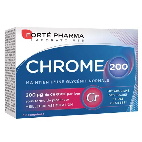 Forte Pharma Chrome 200g 30 tablets